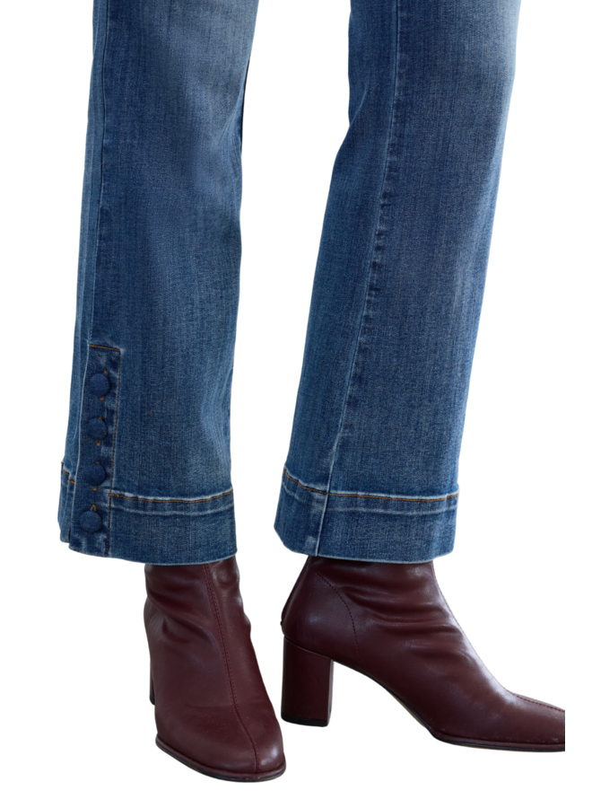 French Dressing Pull-on Button Ankle Jean