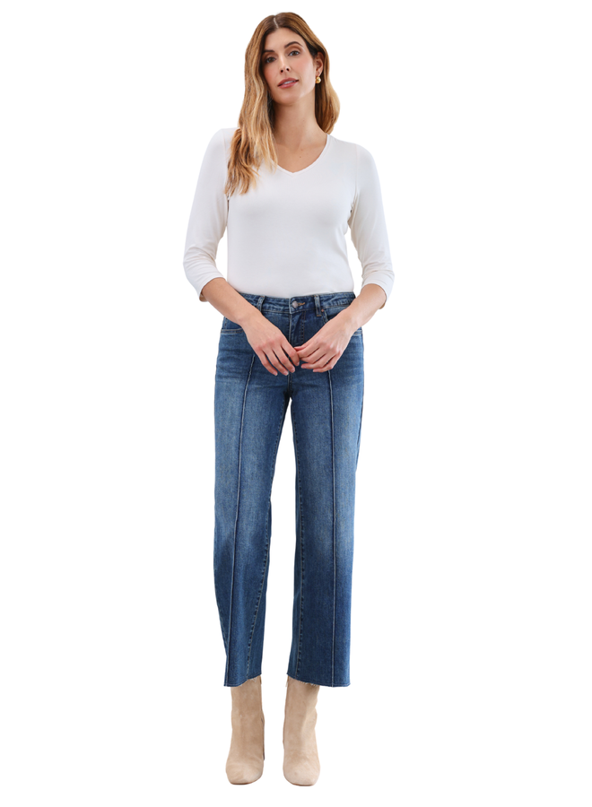 French Dressing Olivia Wide Leg Vintage Wash Jean