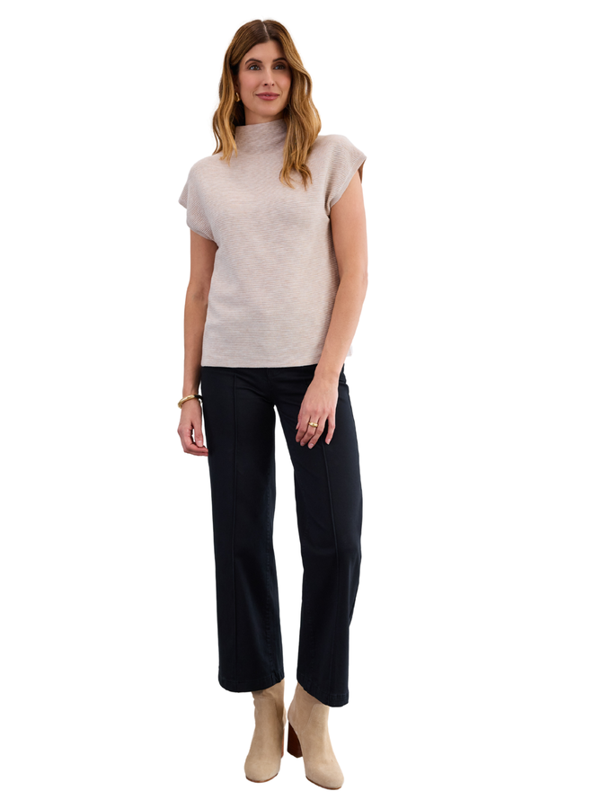 French Dressing Ottoman Sweater Vest in Oat
