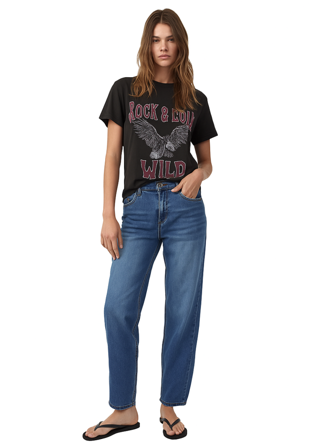 French Dressing Girlfriend Barrel Jeans