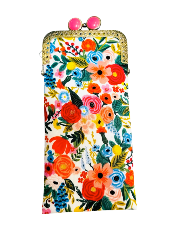 Petite Garden Party in Cream Eyeglass Case