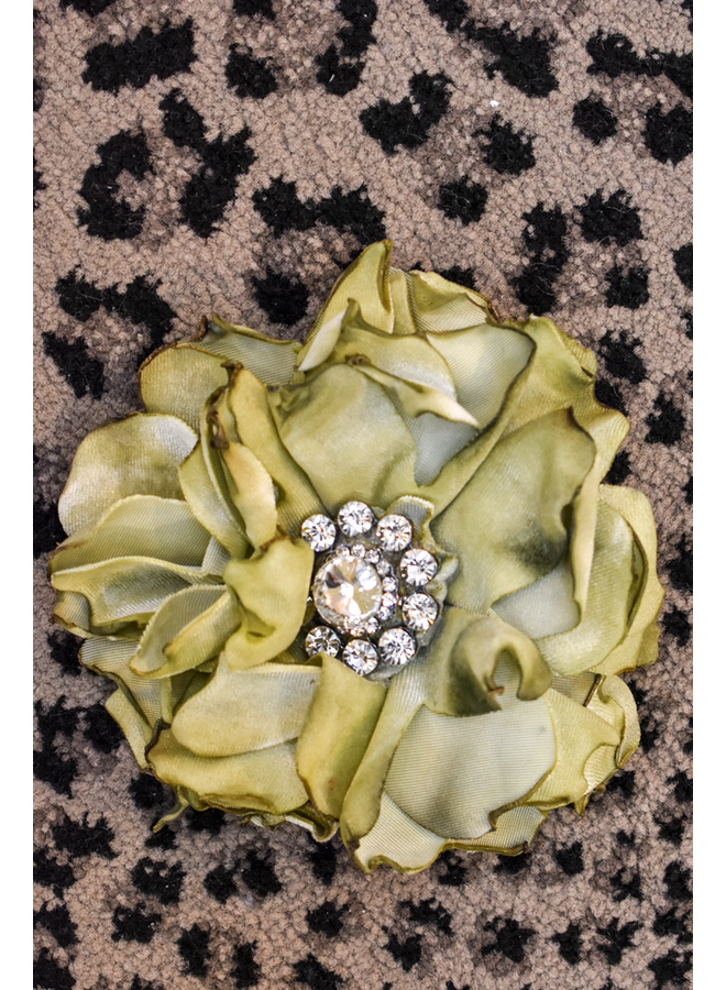 Vintage Velvet Flower Pin