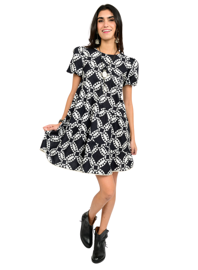 Uncle Frank Quality Pattern Swing Dress