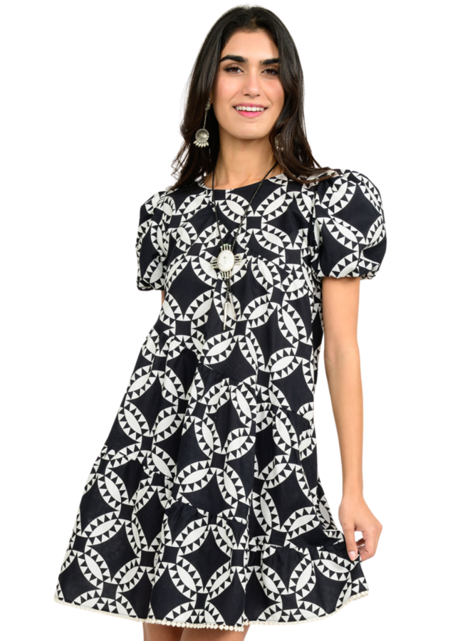 Uncle Frank Quality Pattern Swing Dress