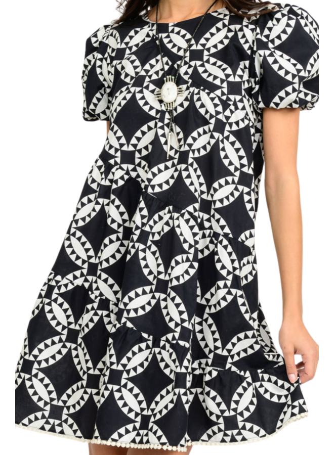 Uncle Frank Quality Pattern Swing Dress