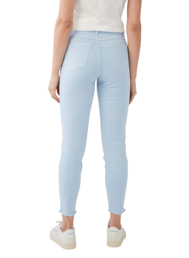 French Dressing Fringed Lux Olivia Slim Jean in Sky Blue