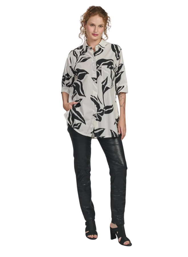 Alembika Iconic Jeans In Black Shimmer