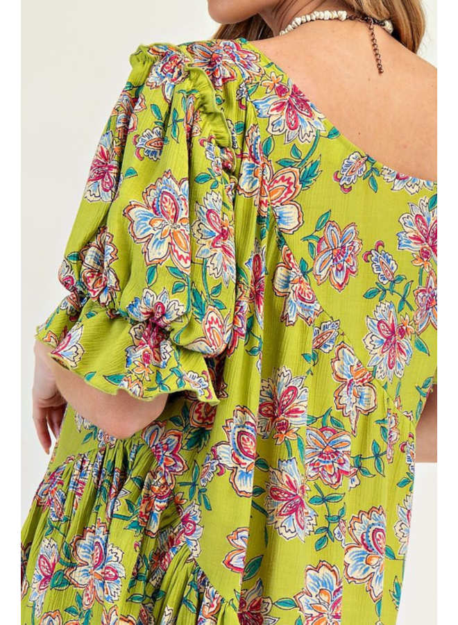 Lime Blossom Bubble Dress