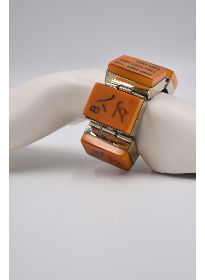 Vintage Bakelite Mahjong Bracelet
