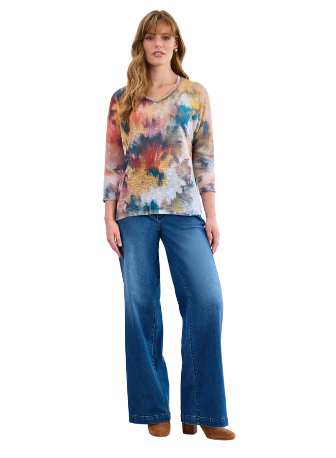 French Dressing Suzanne Wide Leg Denim Trouser