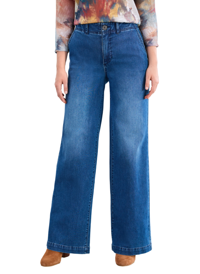 French Dressing Suzanne Wide Leg Denim Trouser