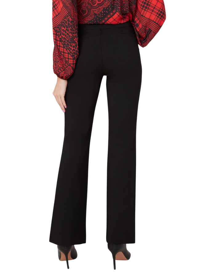 Renuar Long Pull-On Bootcut Pant in Black