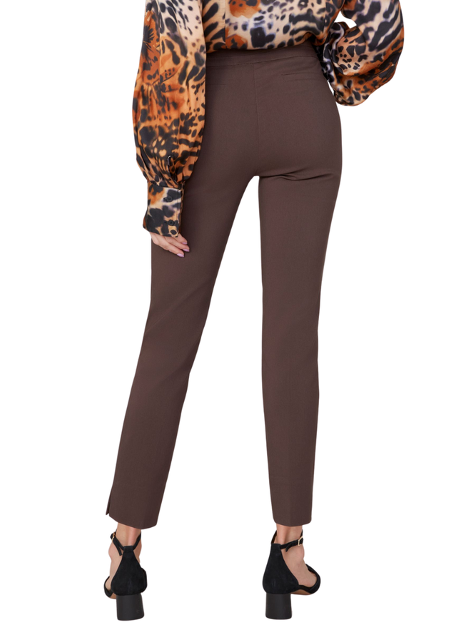 Renuar Cigarette Ankle Pant In Chocolate