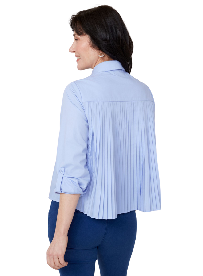 Renuar Pleat Necktie Shirt in Three Colors