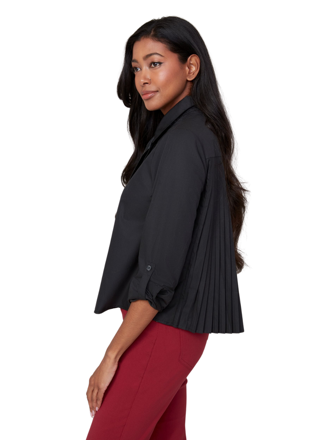 Renuar Pleat Necktie Shirt in Two Colors