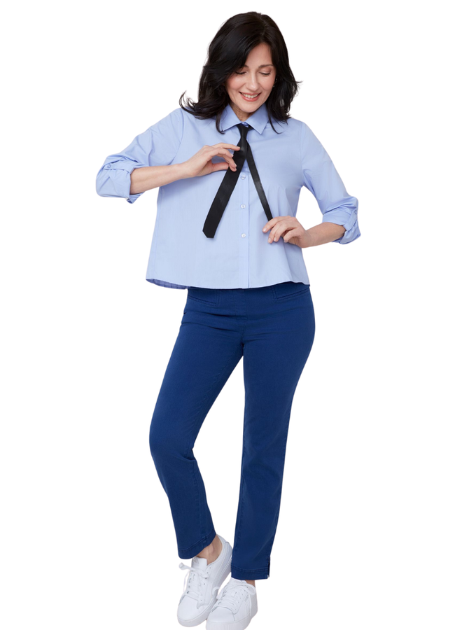 Renuar Pleat Necktie Shirt in Three Colors