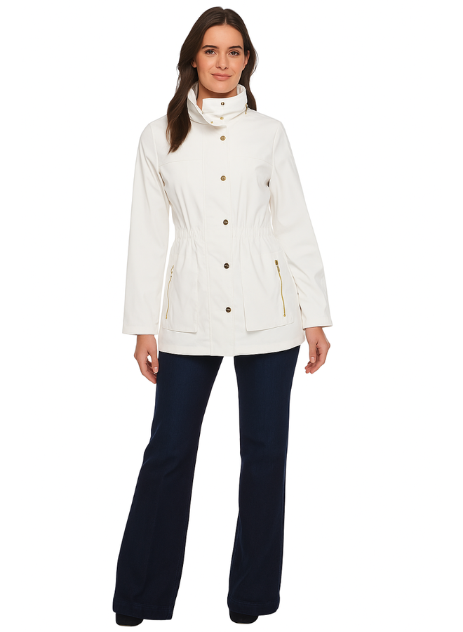 Renuar Raincoat in Creme