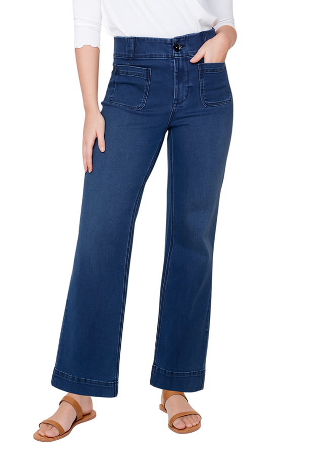 Renuar Denim Wide Leg Sailor Jean