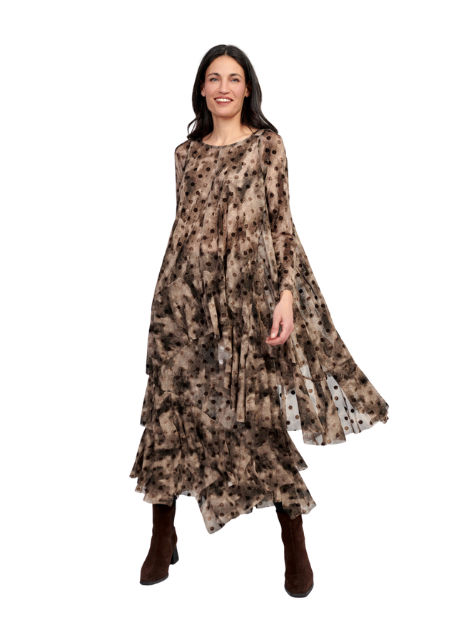 Alembika Frond Mesh Tunic in Aquarelle