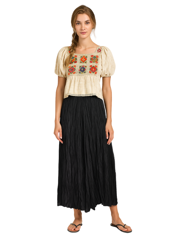 Terra Crinkle Skirt in Two Colors