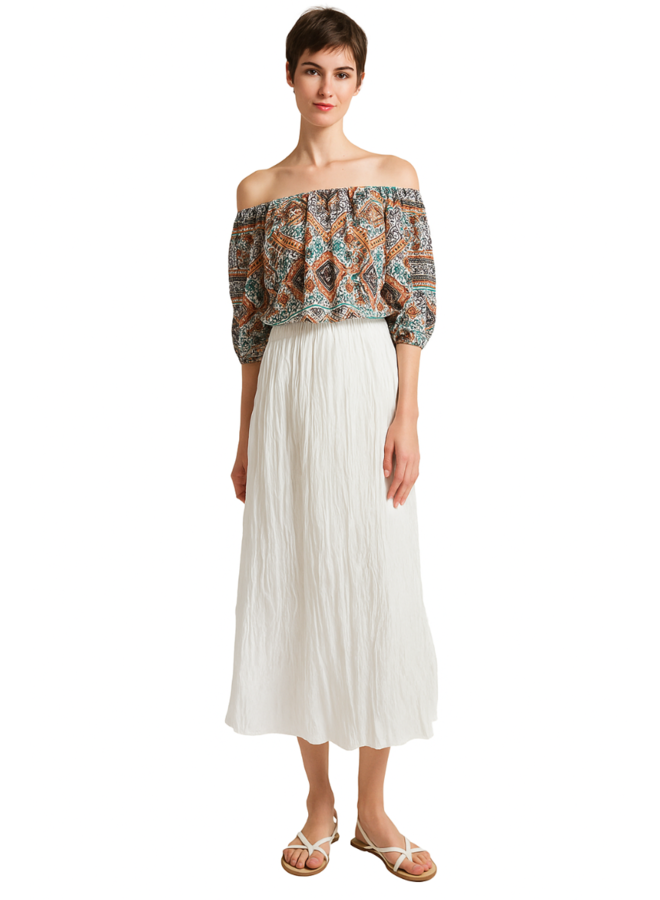 Terra Crinkle Skirt in Two Colors