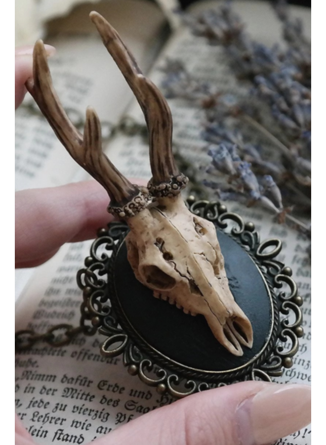 Skull Cameo Necklace