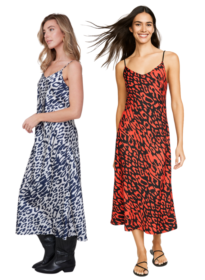 Renuar Cheetah Print Dress in Two Colors