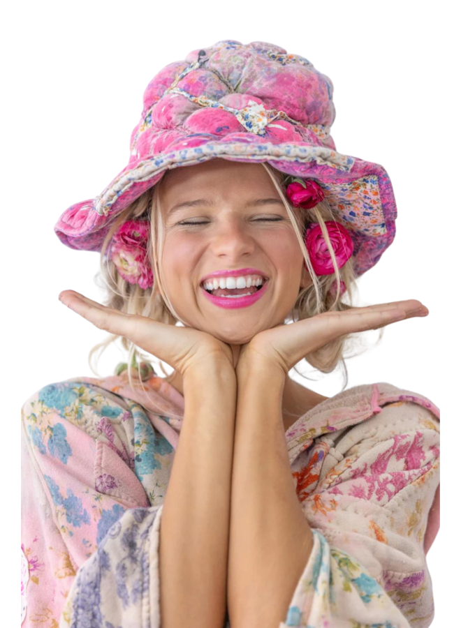 Magnolia Pearl Dip Dye Poe Bubble Hat