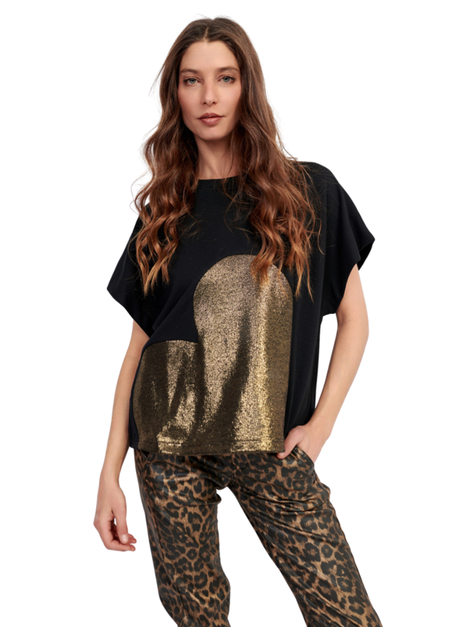 Alembika Lola Heart Tee in Gold