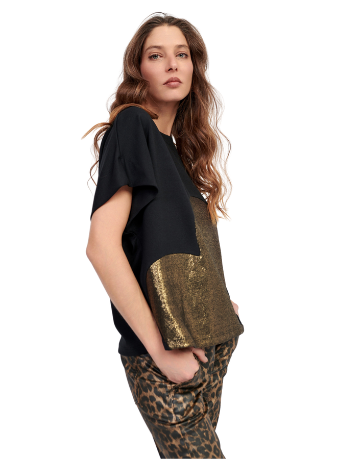 Alembika Lola Heart Tee in Gold