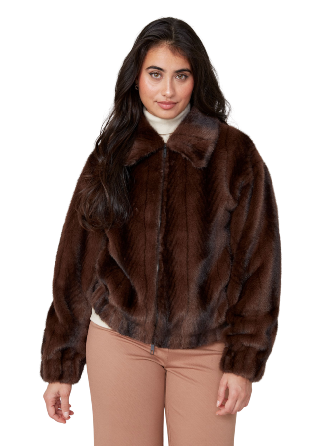 Renuar Faux Mink Fur Coat