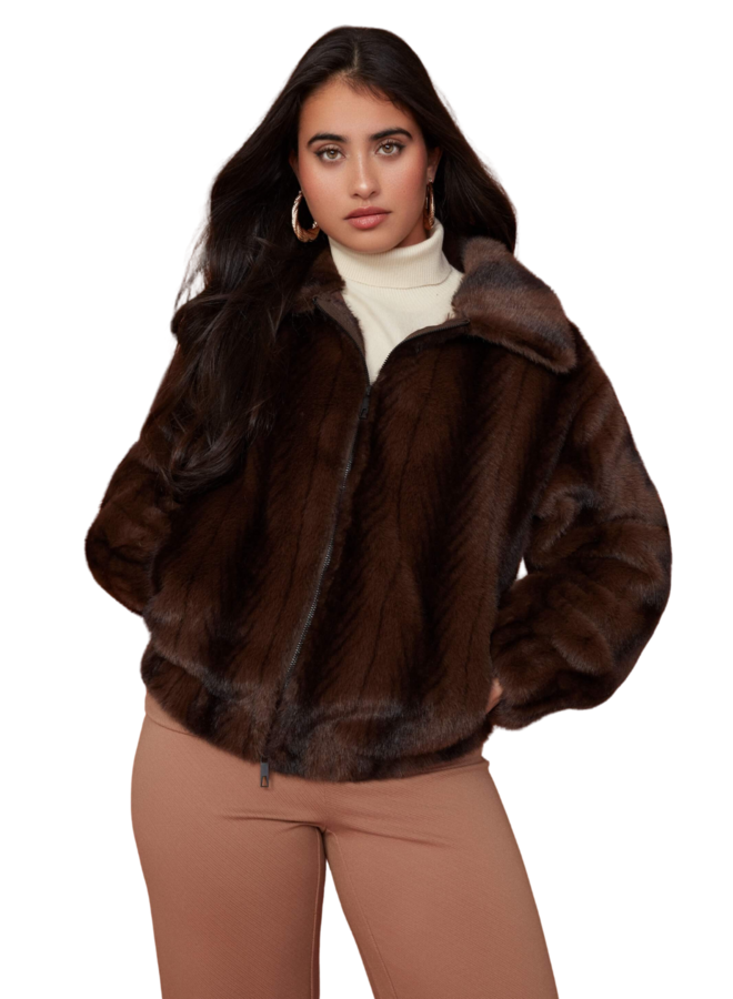 Renuar Faux Mink Fur Coat