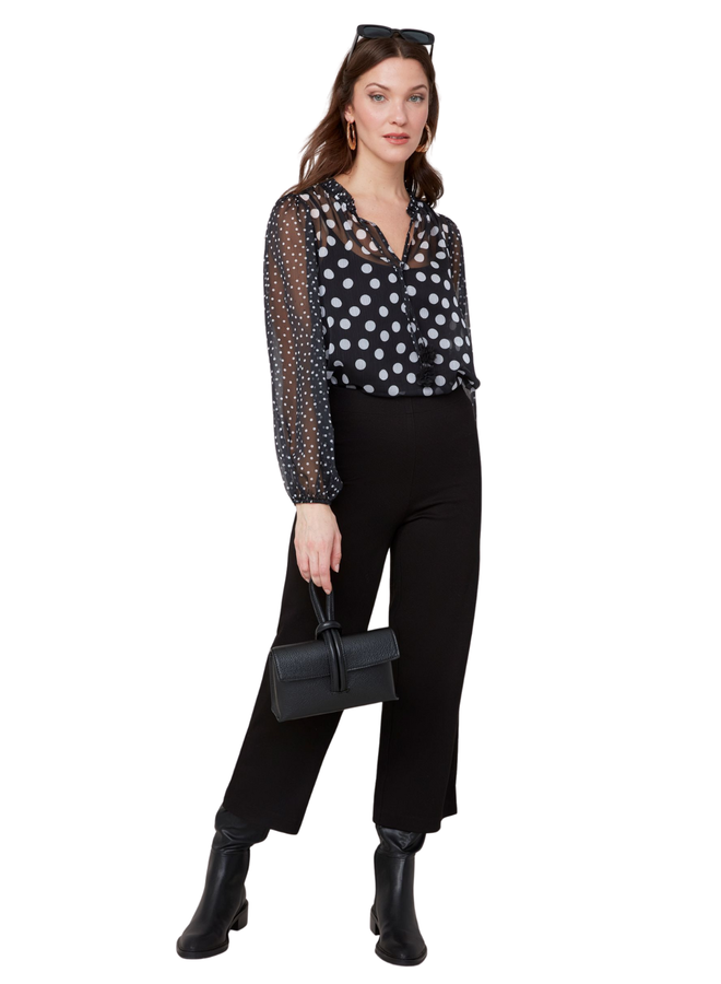 Renuar Polka Dot Blouse
