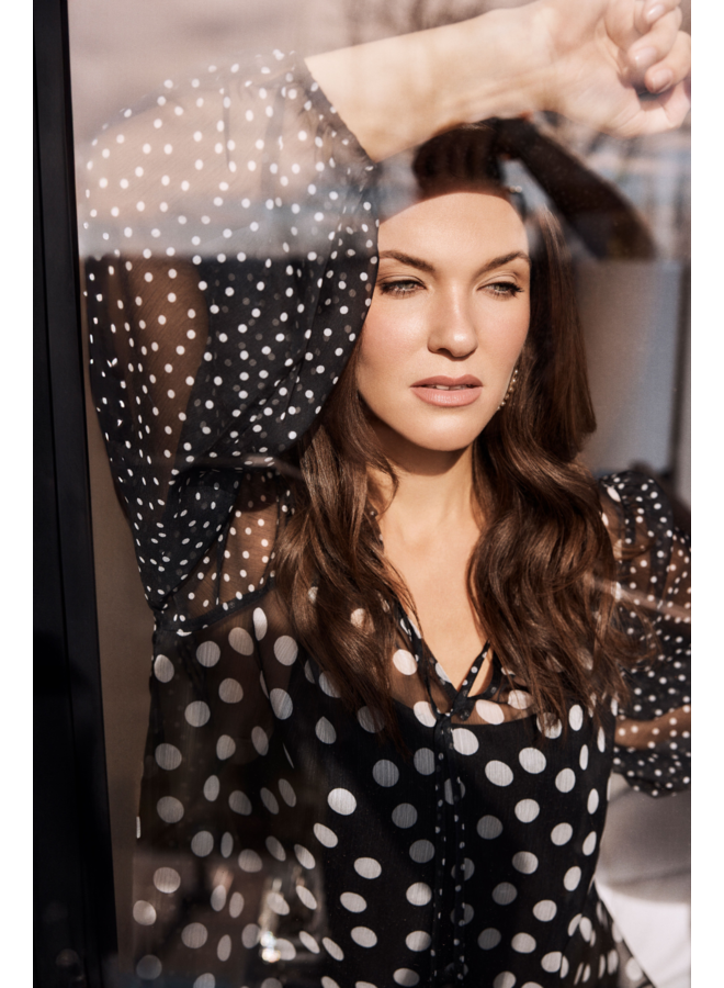 Renuar Polka Dot Blouse