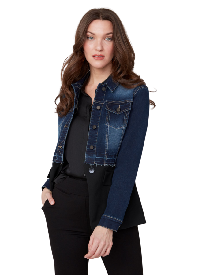 Renuar Suite And Denim Jacket in Dark Indigo