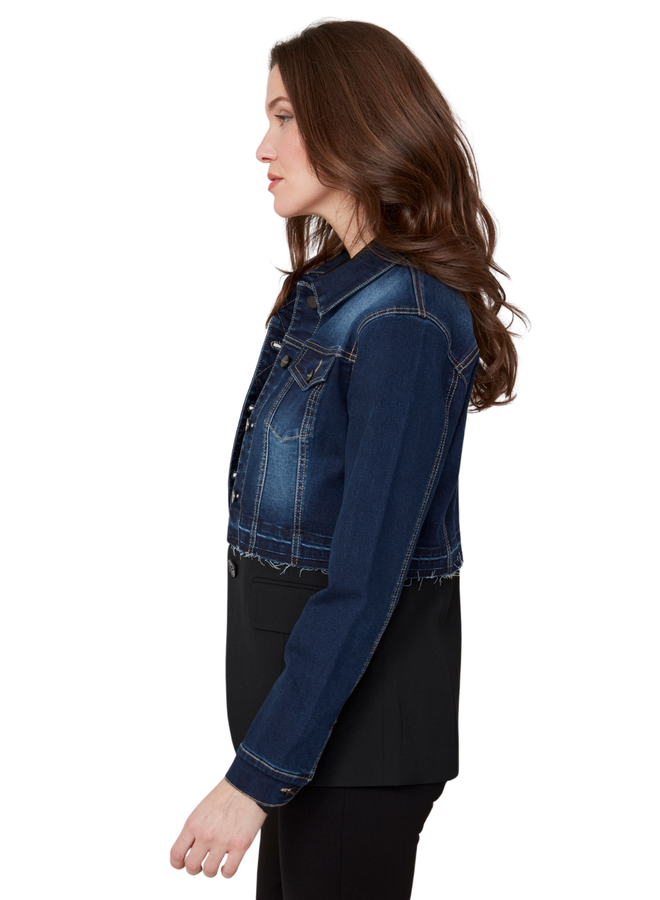 Renuar Suite And Denim Jacket in Dark Indigo