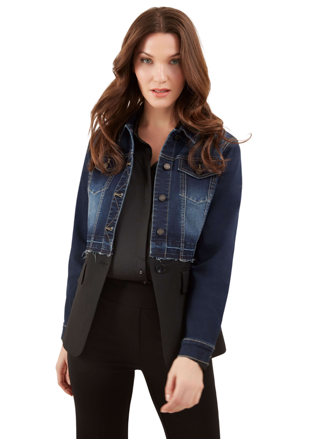 Renuar Suite And Denim Jacket in Dark Indigo