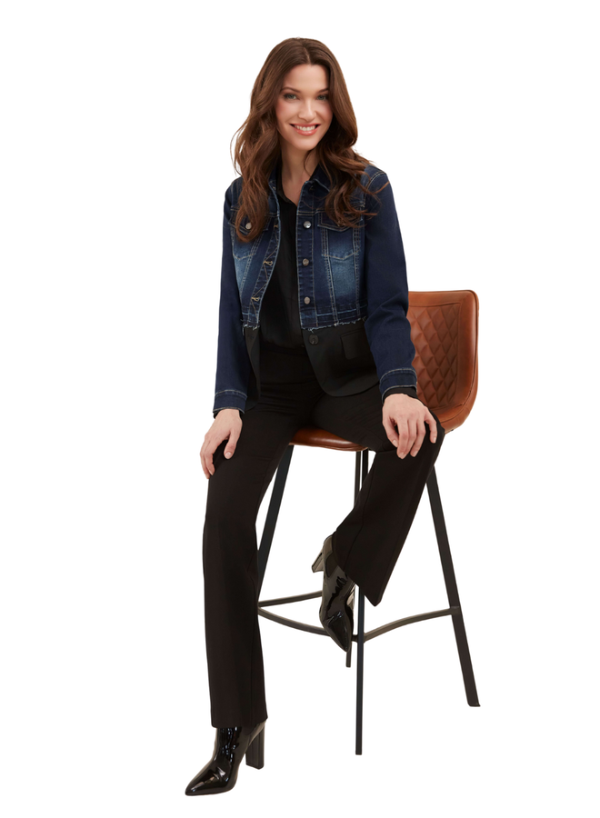 Renuar Suite And Denim Jacket in Dark Indigo