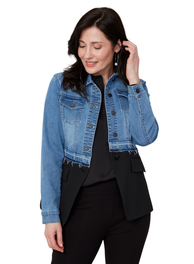 Renuar Suite And Denim Jacket in Blue Wash