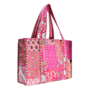 Small Pink Patchwork Tote Bag