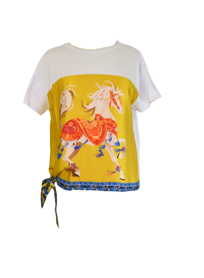 Prancing Pony Tee In White