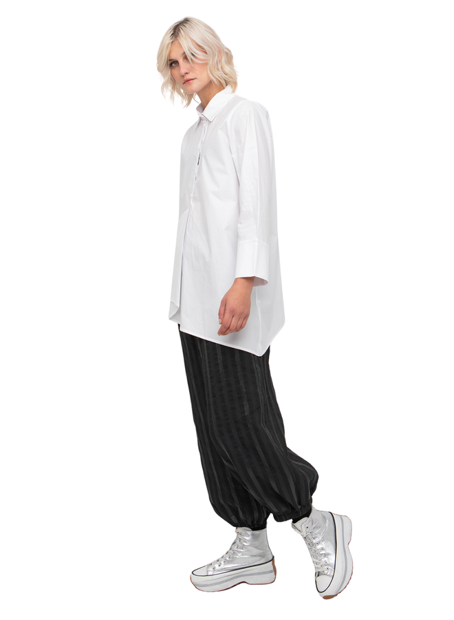 Ozai White Cotton Shirt