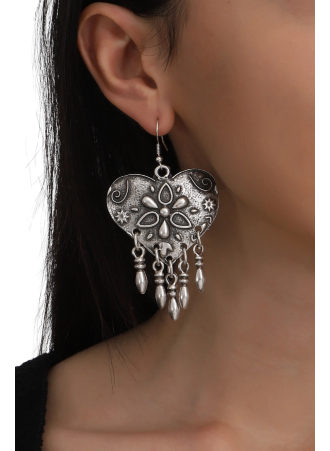 Bohemian Heart Earrings