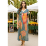 Tropical Parrot Maxi Dress