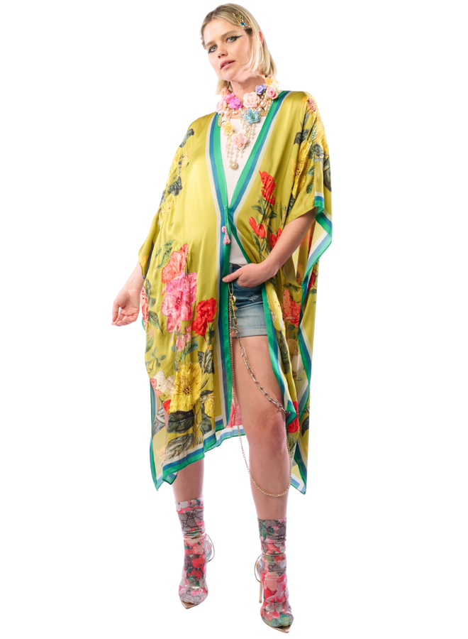 Aratta French Riviera Hand-Beaded Kimono