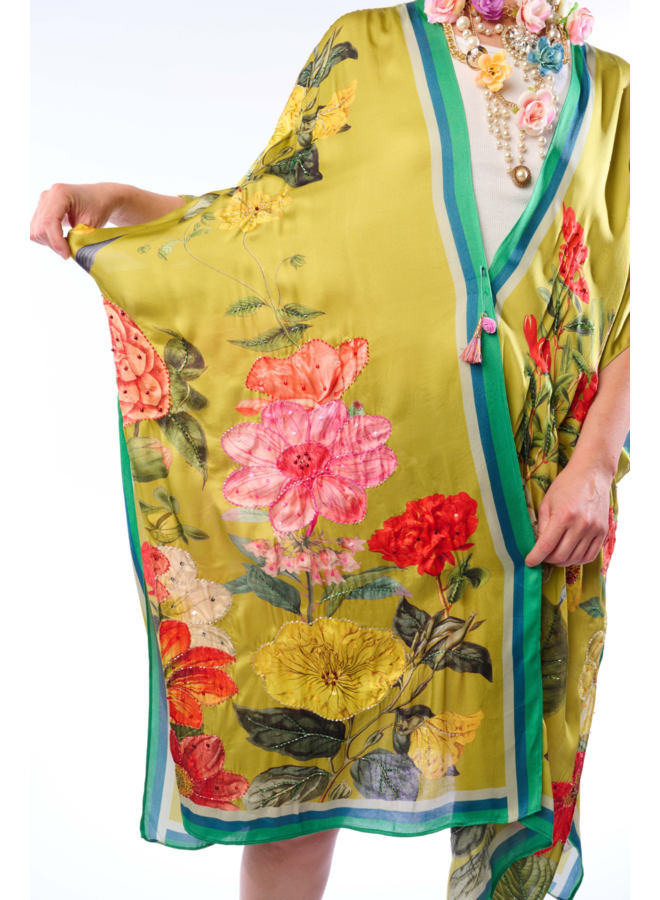Aratta French Riviera Hand-Beaded Kimono