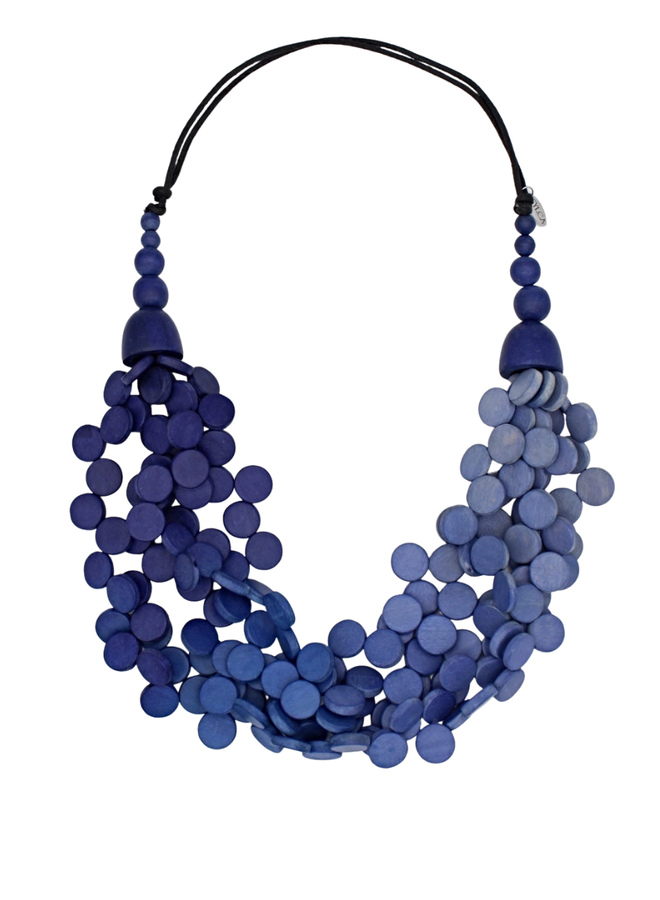 Ombre Blue Gillian Necklace