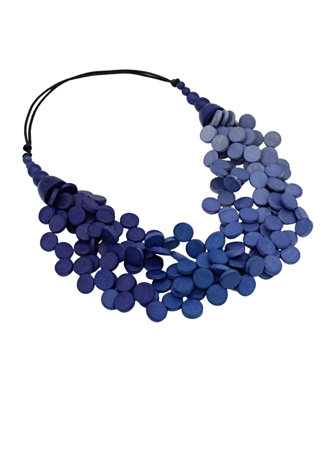 Ombre Blue Gillian Necklace