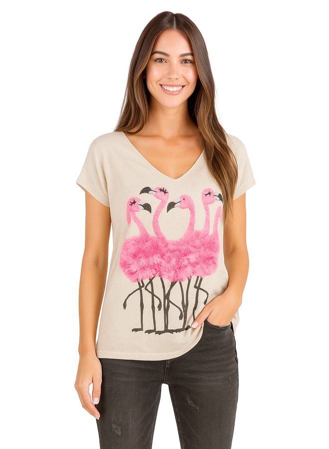 Dancing Flamingo Tee