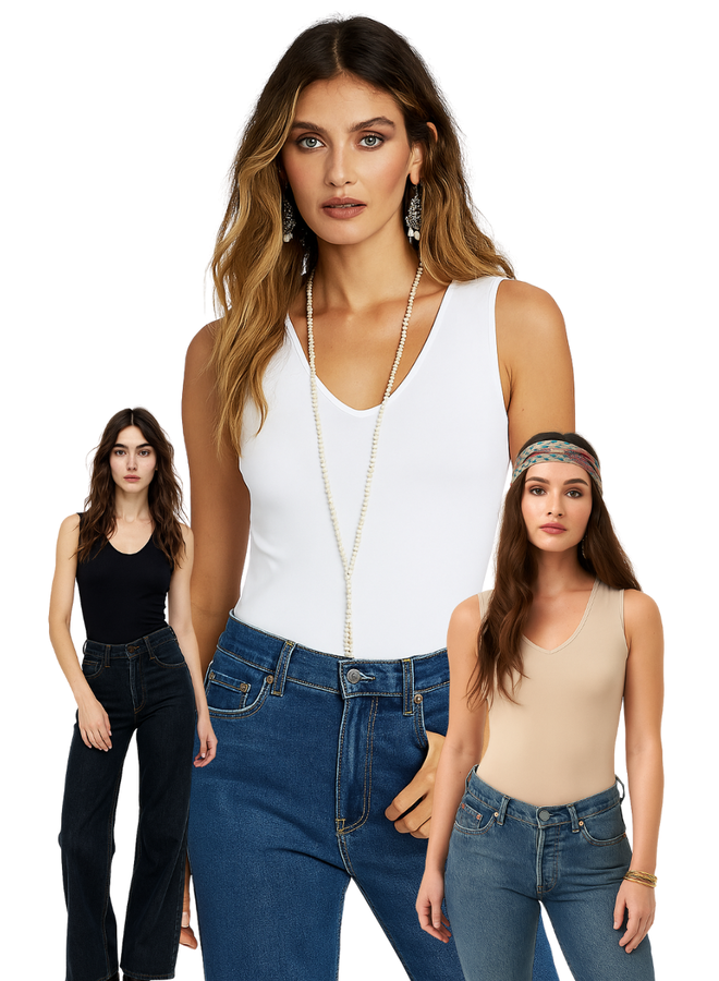 Seamless V-Neck Tank Top